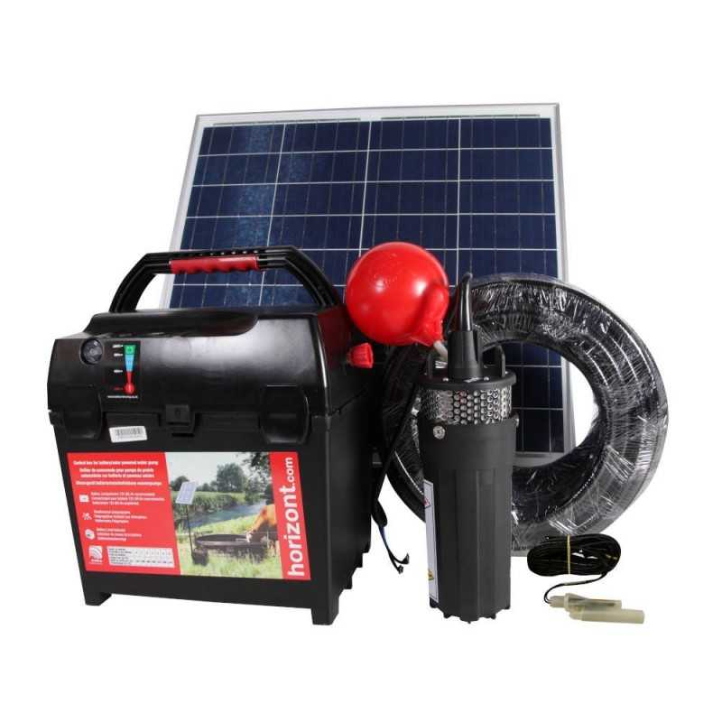 Kit pompa apa cu panou solar 60W pentru pasunat